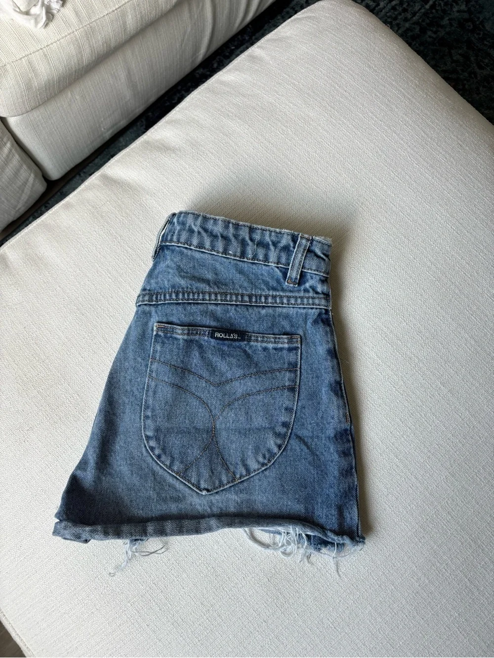 Rolla's denim duster shorts